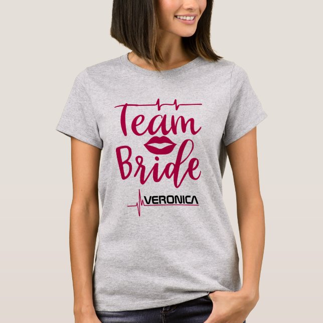 Camiseta Pulso da Celebração: Camisa-T-Bride da Equipe (Frente)