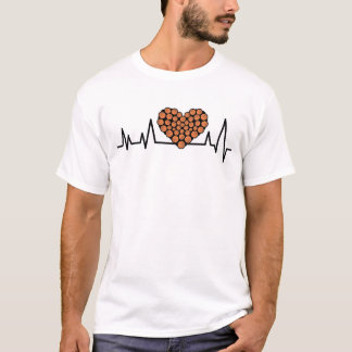 Camiseta Pulso de Batimento Cardíaco - Basquetebol