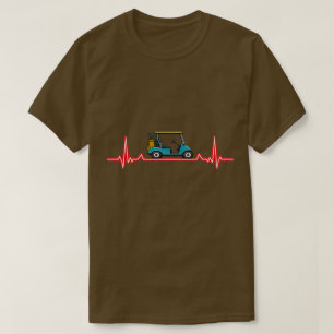 Camiseta Pulso de Batimento Cardíaco de Carrinho de Golfe