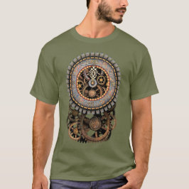 Camiseta Pulso de disparo e engrenagens de Steampunk