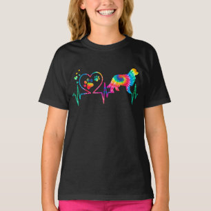 Camiseta Pulso de pai da Newfie   presente para cães tinto