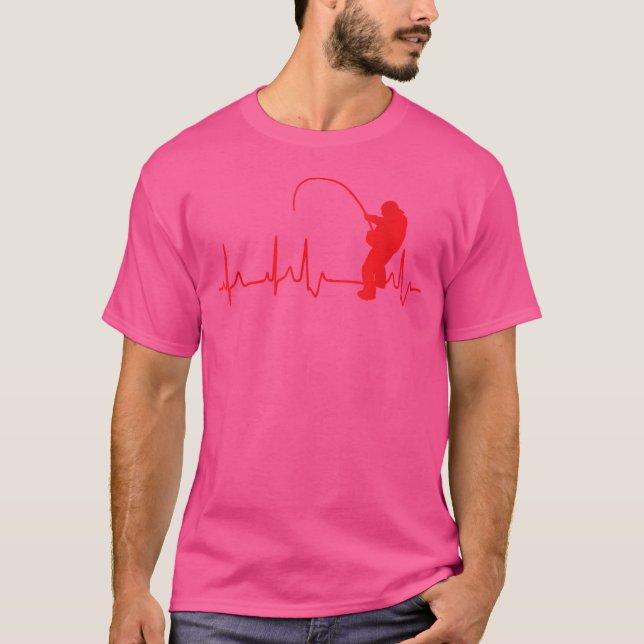 Camiseta Pulso De Pesca Engraçado Com Arco De Pesca (Frente)