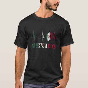 Camiseta Pulso de Pulso de Pulso de Pulso do Coração do Méx