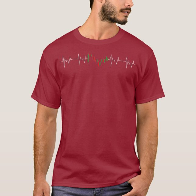 Camiseta Pulso de Pulso Dia de Transação Forex Trading (Frente)