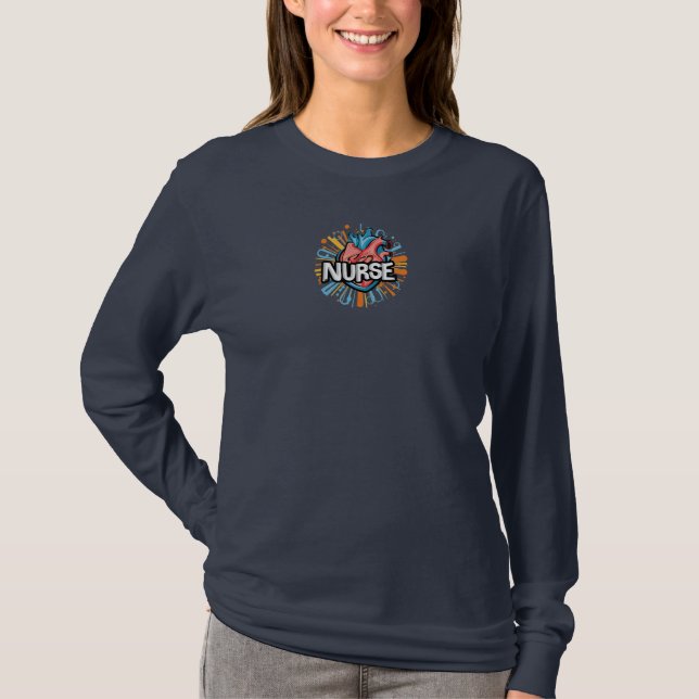 Camiseta Pulso de uma Enfermeira (Frente)