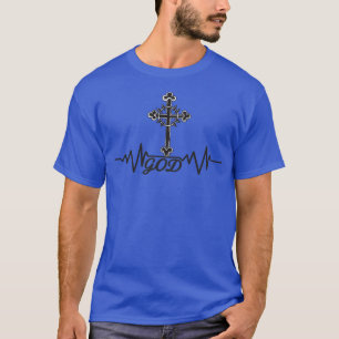 Camiseta Pulso Deus Atravessa Fé Cristã