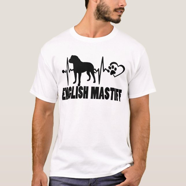 Camiseta Pulso - Mastiff Inglês - Melhor Amigo do Cão (Frente)