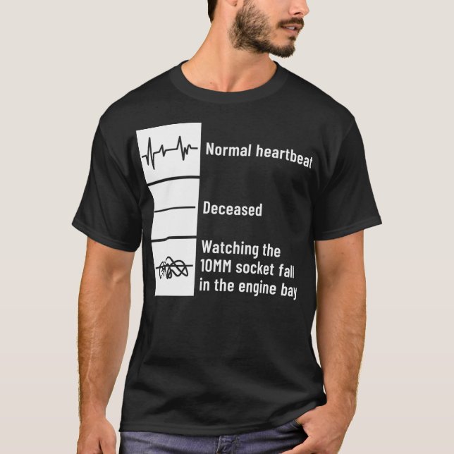 Camiseta Pulso mecânico engraçado quando soquete de 10 mm s (Frente)