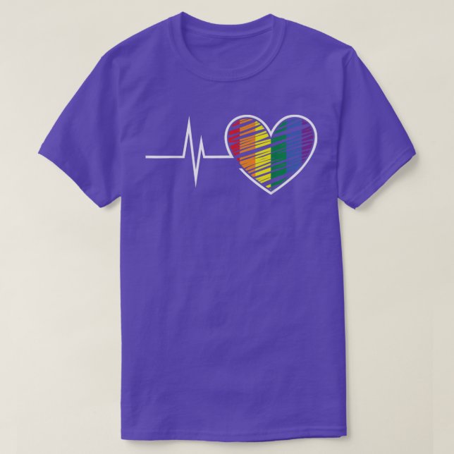 Camiseta Pulso Pulso Orgulho gay LGBTQ Orgulho LGBT (Frente do Design)