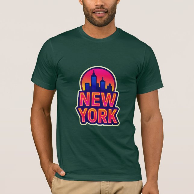 Camiseta Pulso Urbano: Luzes de Nova York (Frente)