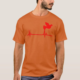 Camiseta Pulso vermelho do pombo 1