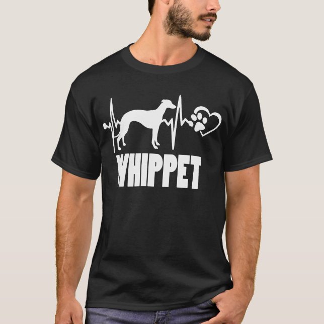 Camiseta Pulso - Whippet - Camisa-T de melhor amigo do cão (Frente)