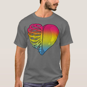 Camiseta Pulverização do Coração Panseual Panorâmica Orgulh