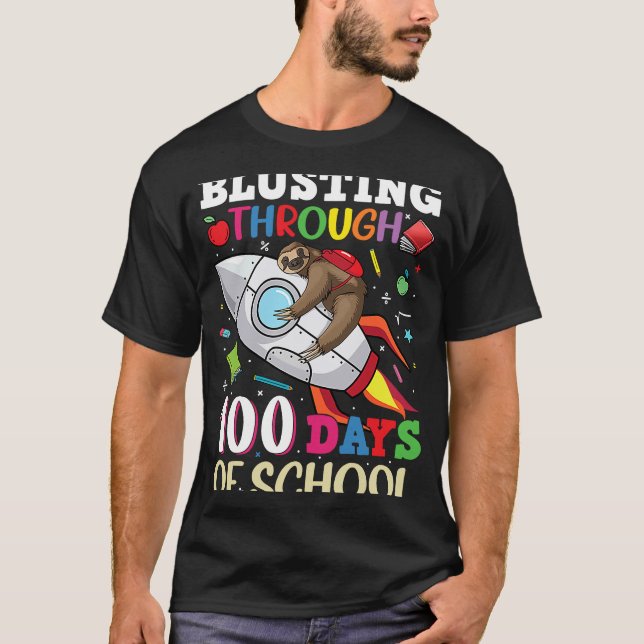 Camiseta Pulverização por 100 dias do Foguete da Lama da Es (Frente)