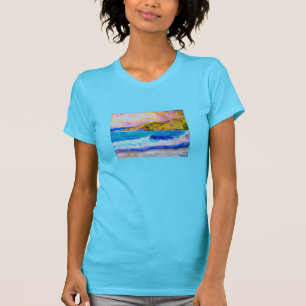 Camiseta pulverizador da praia de laguna