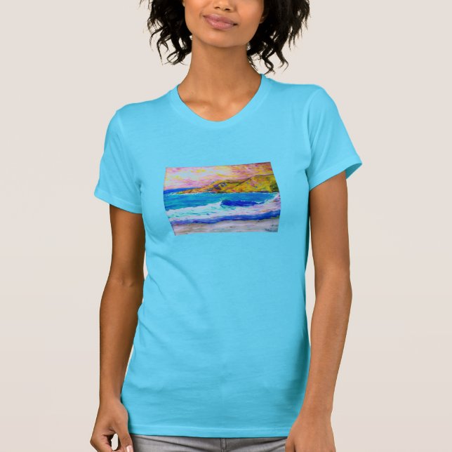 Camiseta pulverizador da praia de laguna (Frente)