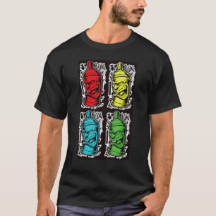 Camiseta Pulverizador de Tinta Pulverizador Rua Retro anos 