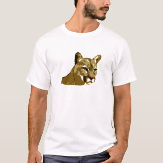Camiseta Puma - design do leão de montanha - puma selvagem