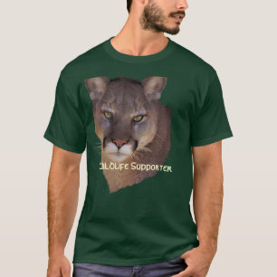 Camiseta Puma do LEÃO de MONTANHA, t-shirt dos animais