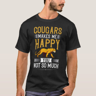 Camiseta Puma Leão da Montanha Animal Cabeça de Gato Felino