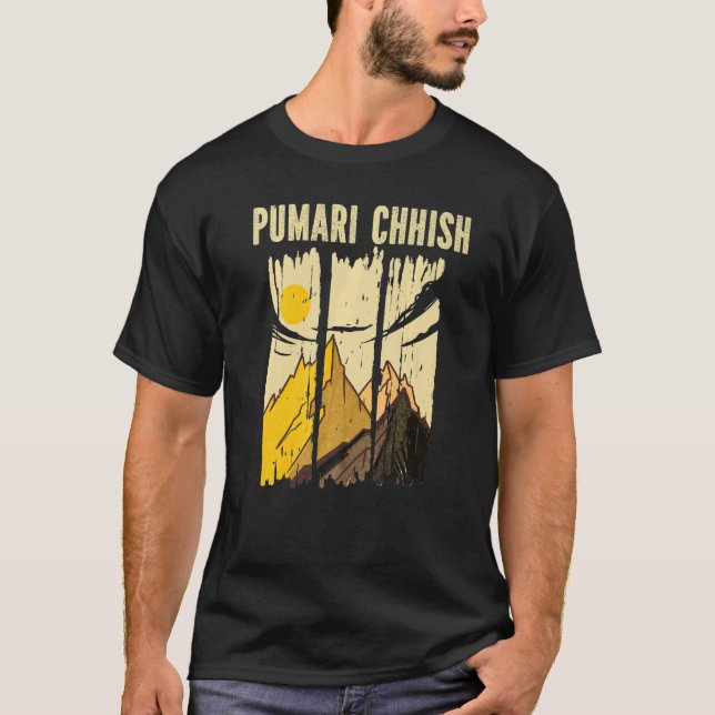 Camiseta Pumari Chhish Mountain Peak Summit Clima (Frente)
