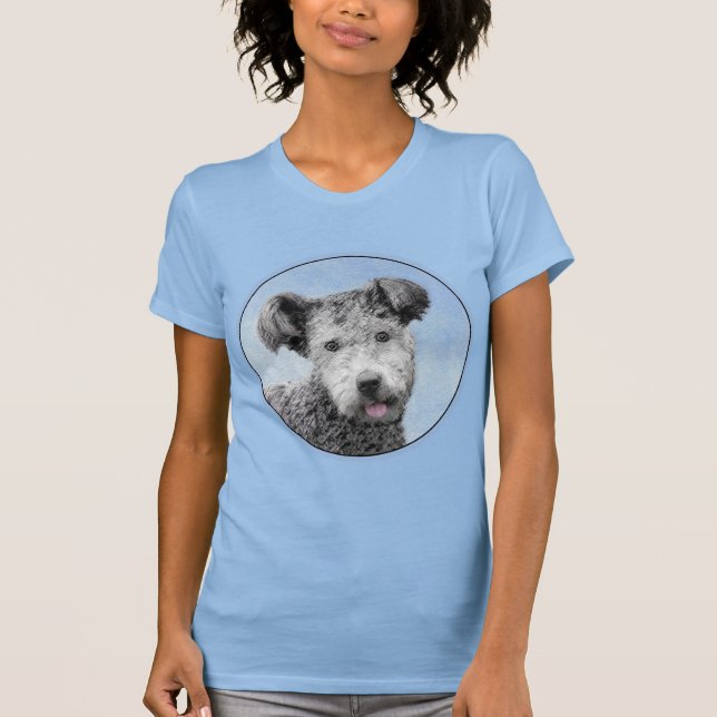 Camiseta Pumi Painting - Bela Arte Cachorra Original (Frente)