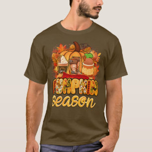 Camiseta Pumkin Season Pumkin Spice Hello Fall Vibes Happy 