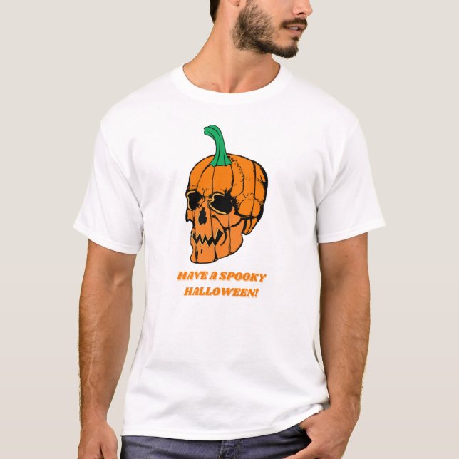 Camiseta Pumpkin Assustador do Halloween (Frente)