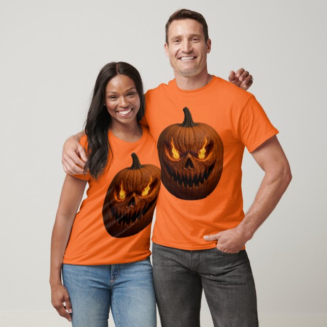 Camiseta Pumpkin assustador do Halloween (Unissex)