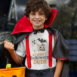 Camiseta Pumpkin Bat Ghost Spooky Halloween Dude