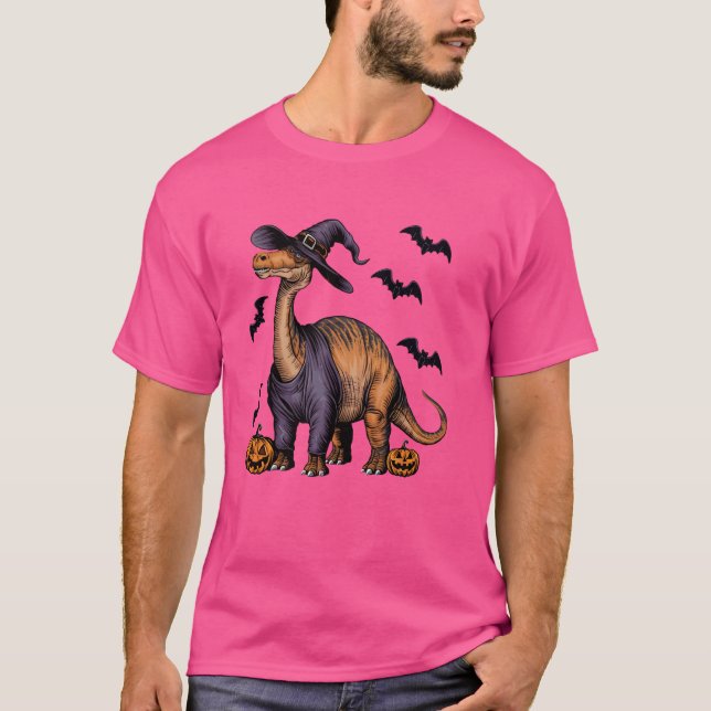 Camiseta Pumpkin Bat Witume Diplodocuments Dinossaur Hall (Frente)