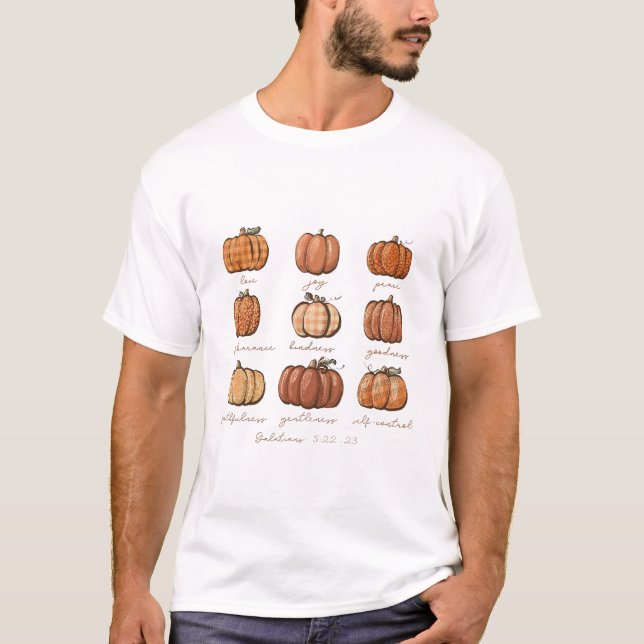 Camiseta Pumpkin Buffalo Xadrez Verse Christian (Frente)
