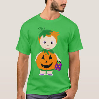 Camiseta Pumpkin Costume Boy Skype Vermelho Claro