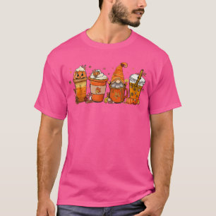 Camiseta Pumpkin De Café Fall Arroz Latino Quente Calmo Aur