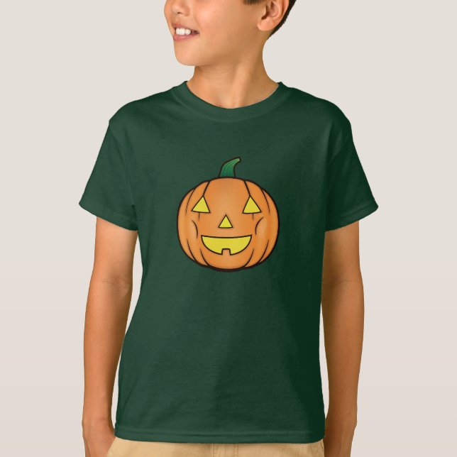Camiseta Pumpkin de Dia das Bruxas (Frente)