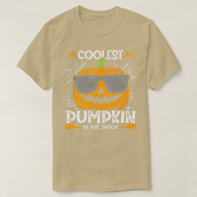 Camiseta Pumpkin De Dia de as Bruxas engraçado (Frente do Design)