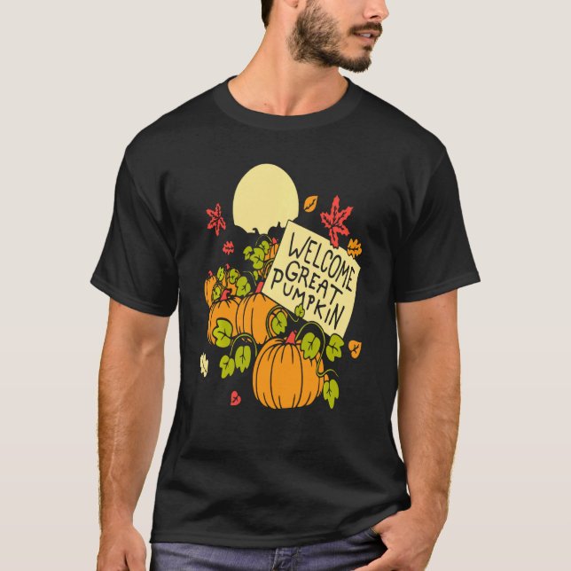 Camiseta Pumpkin de Excelente de boas-vindas (Frente)