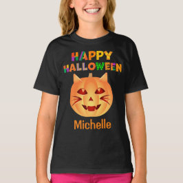 Camiseta Pumpkin de Gato Halloween