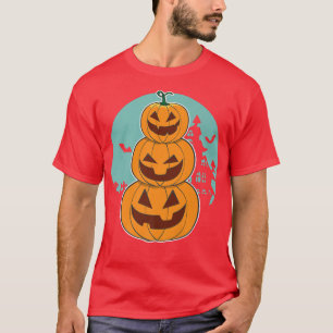 Camiseta Pumpkin De Halloween E Totem Bonito Com Jackolante