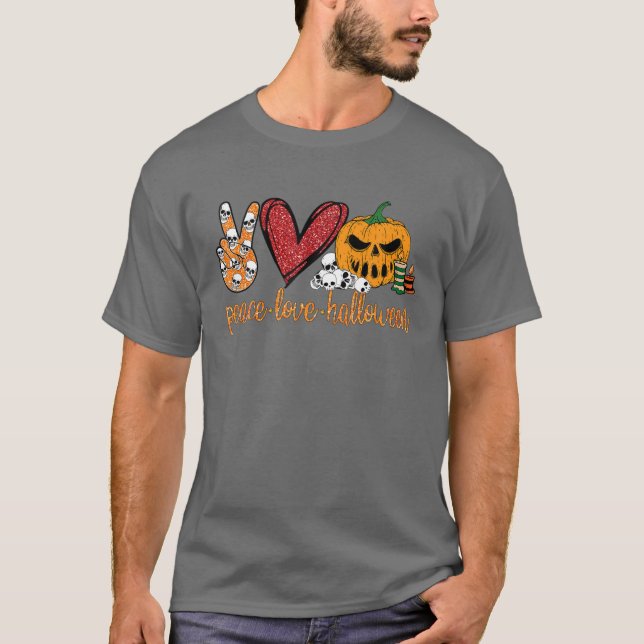 Camiseta Pumpkin de Halloween Paz (Frente)