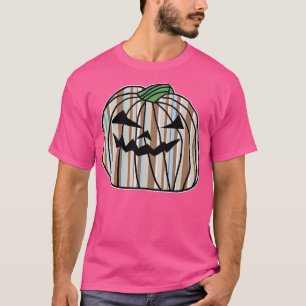 Camiseta Pumpkin de Horror do Halloween de Pedra Azul-Claro