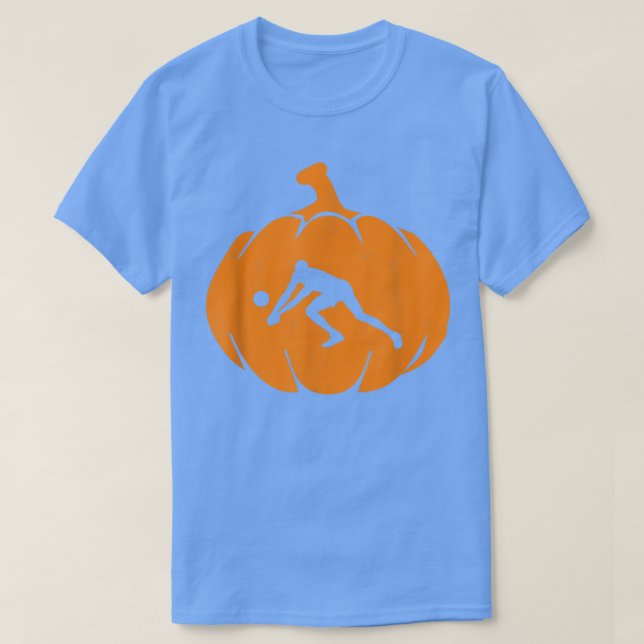 Camiseta Pumpkin De Voleibol Halloween (Frente do Design)
