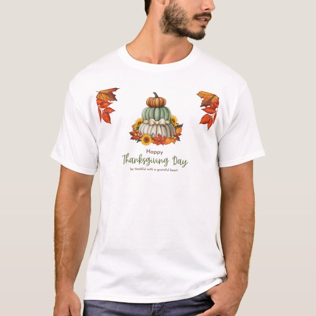 Camiseta Pumpkin dia branco (Frente)
