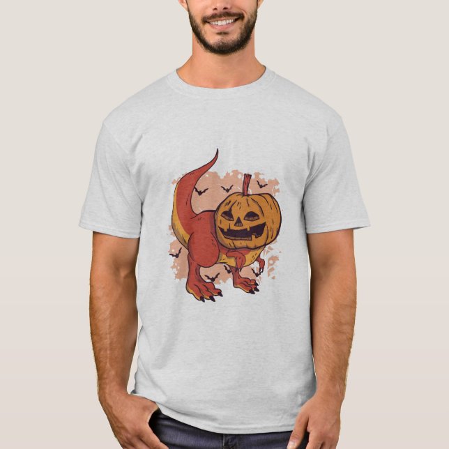 Camiseta Pumpkin Dinossaur T-Rex (Frente)