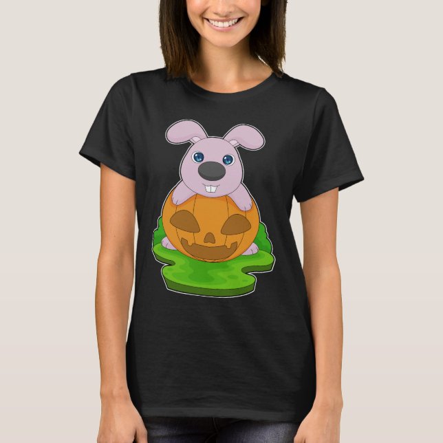 Camiseta Pumpkin do Rabbit Halloween (Frente)