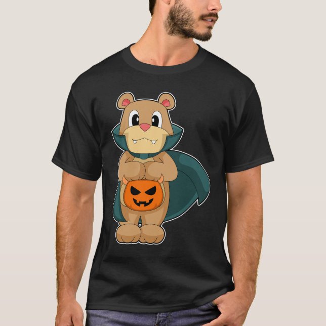 Camiseta Pumpkin do Vampiro do Bear Halloween (Frente)