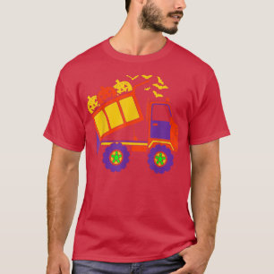 Camiseta Pumpkin Dump Caminhão Preguiçoso Halloween Costume