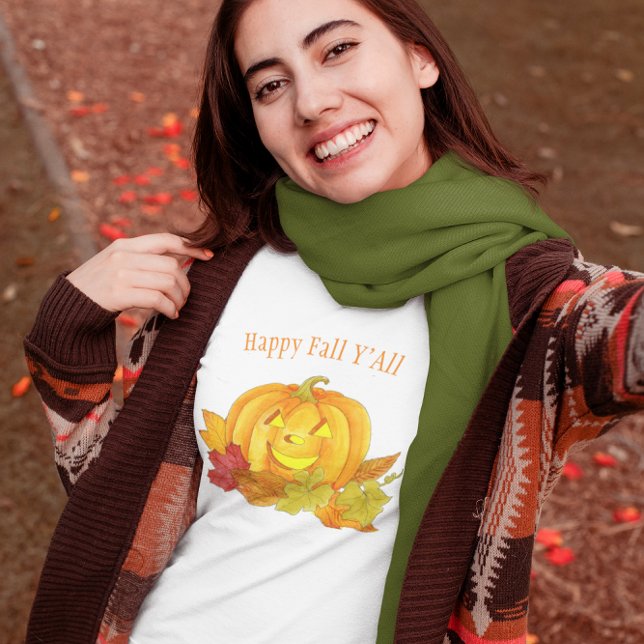 Camiseta Pumpkin e Folhas de Água Personalizadas (Criador carregado)