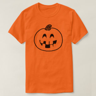 Camiseta Pumpkin Emoji sorri jack halloween ou lanterna gri