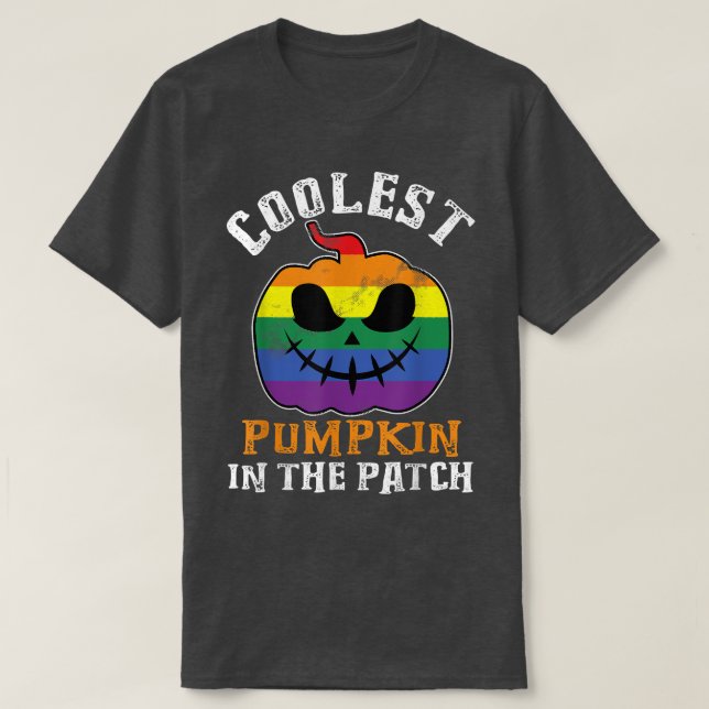 Camiseta Pumpkin Engraçado LGBTQ Pumpkin Pumpkin Mais Fresc (Frente do Design)